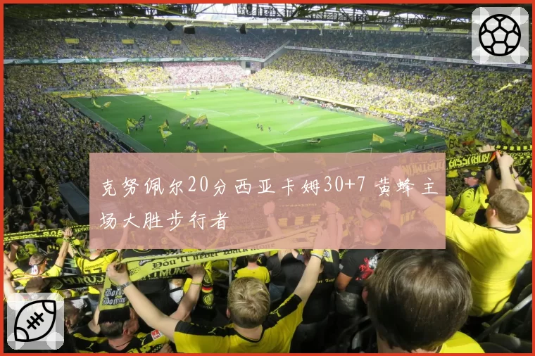 克努佩尔20分西亚卡姆30+7 黄蜂主场大胜步行者